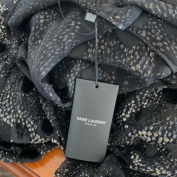 SAINT LAURENT PARIS BLACK TOP SIZE F42 - Picture 11 of 14
